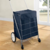 Mainstays 4 Wheel Shopping/Laundry Cart With Bag - Image 2